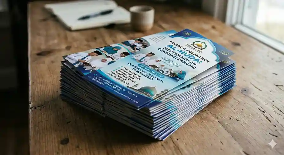 cetak brosur sekolah islami
