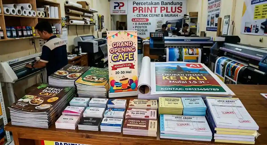 produk percetakan bandung print plus